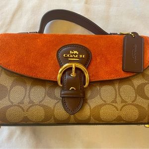 Coach C8516 Kleo Top Handle In Signature Canvas